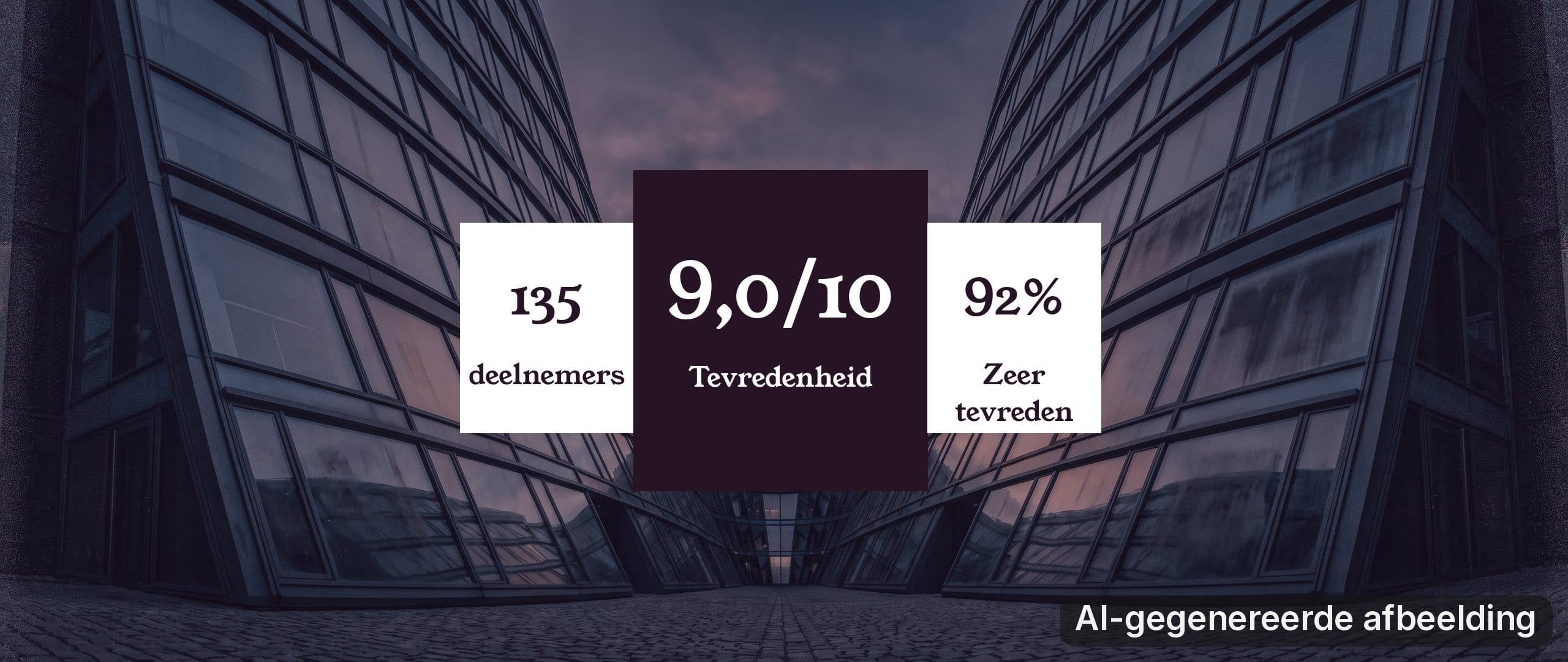 Trainingsresultaten Stefan Colin voor gemeente Hoorn 2024-2025: 135 deelnemers, gemiddeld 9,0 uit 10, 92% zeer tevreden.